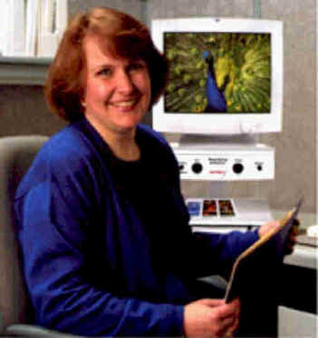 Picture of Woman Using a C C T V